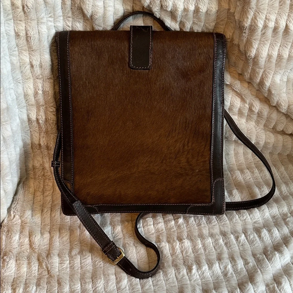 Clemente Firenze RARE Vintage Brown Leather Men's Bag